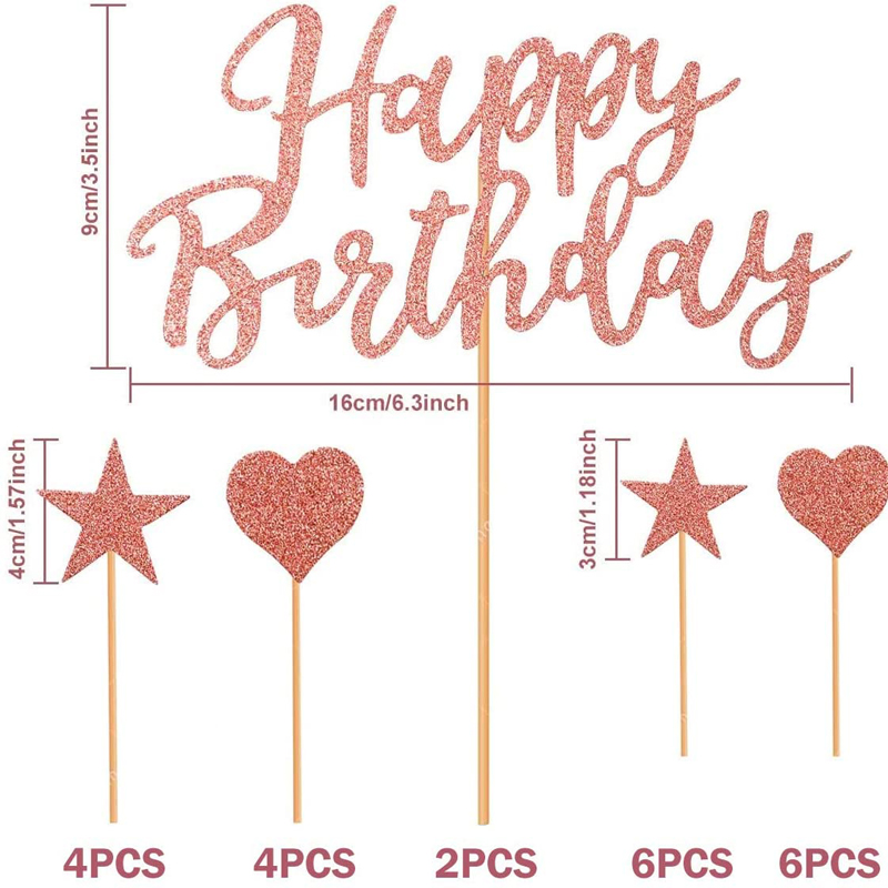 Happy-Birthday-Party-Cake-Banner-Glittery-Rose-Gold-Dimension