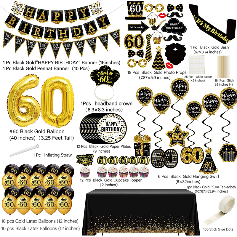 Men-60th-Birthday-Decorations-Kit-Black-Gold-Combo-Complete-Pack