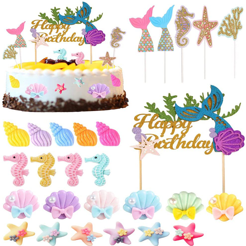 Mermaid-Cake-Decorations-Mermaid-Cake-Toppers-China