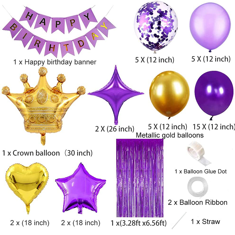 Purple-and-Gold-Birthday-Party-Decoration-Set-Wholesale