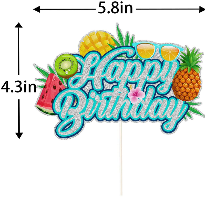 Silver-Glitter-Summer-Happy-Birthday-Cake-Topper-China