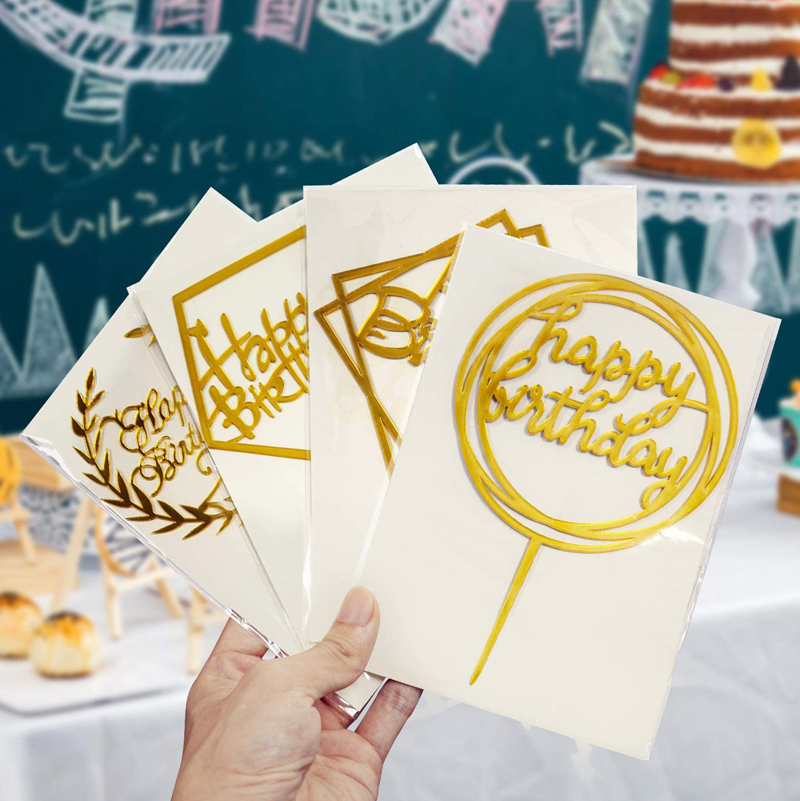 Wholesale-Party-Supplies-Acrylic-Glitter-Gold-Cake-Toppers