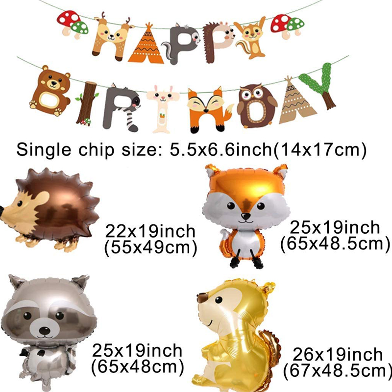 Woodland-Happy-Birthday-Banner-Hedgehog-Animal-Birthday-Supplies-04