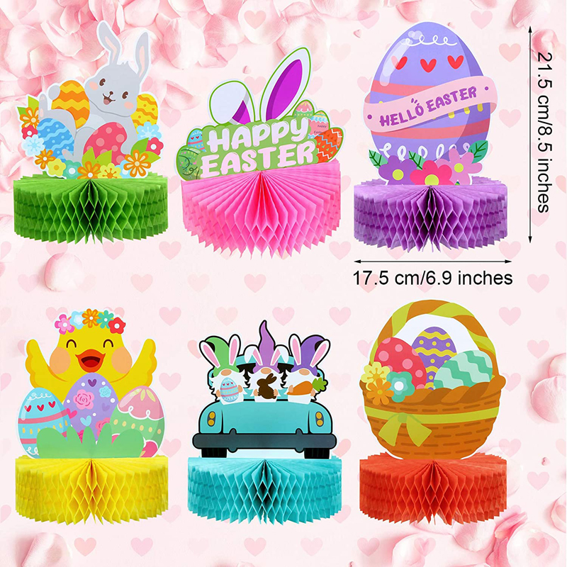 Easter-Honeycomb-Centerpieces-Easter-Bunny-Cakes-3D-Table-Decorations