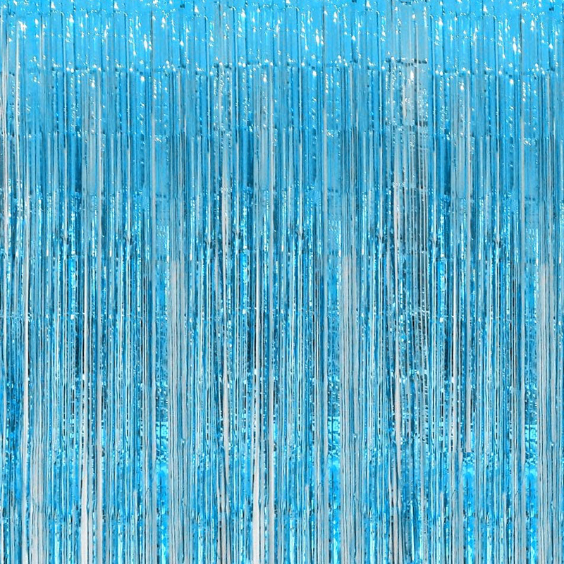 Foil-Fringe-Backdrop-Curtain-Blue-Metallic-Tinsel