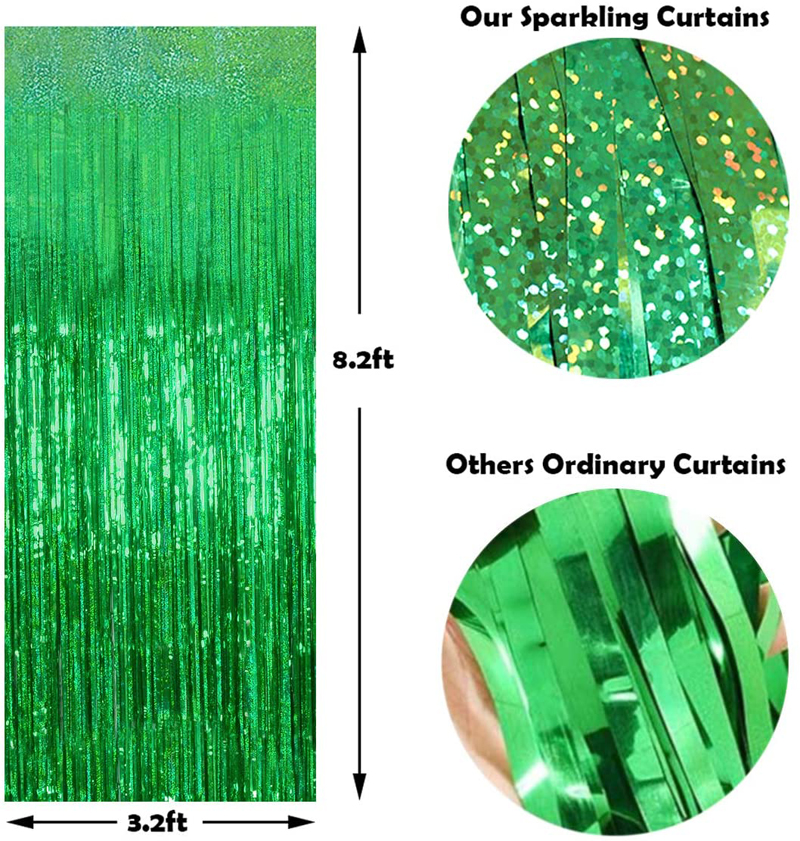 Green-Color-Metallic-Tinsel-Door-Curtains-Photo-Booth-Backdrop-Decorations-Fringe-Curtains-China