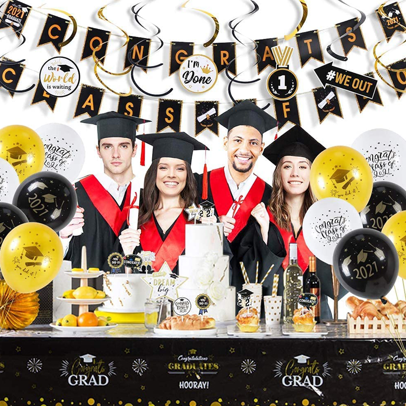 Graduation-Decorations-Black-and-Gold-Congrats-Grad