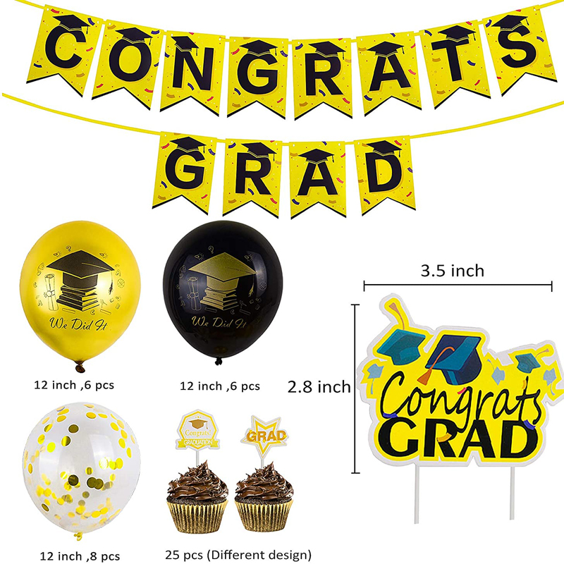 Graduation-Party-Decoration-Banner-Confetti-Balloons