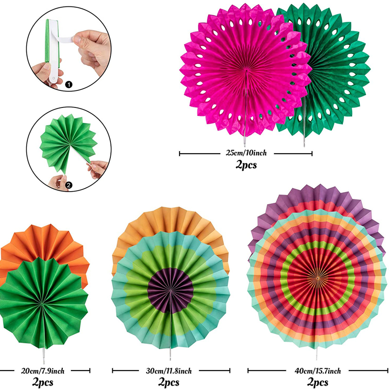 Colorful-Hanging-Paper-Fans-Hanging-Decorations