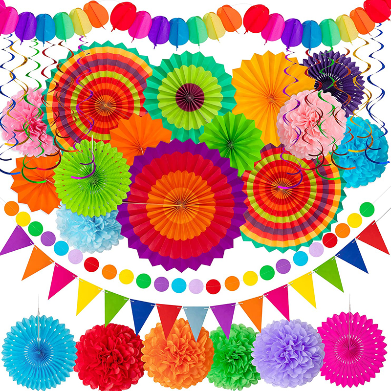 Hanging-Paper-Fans-Decorations-Colorful-Set
