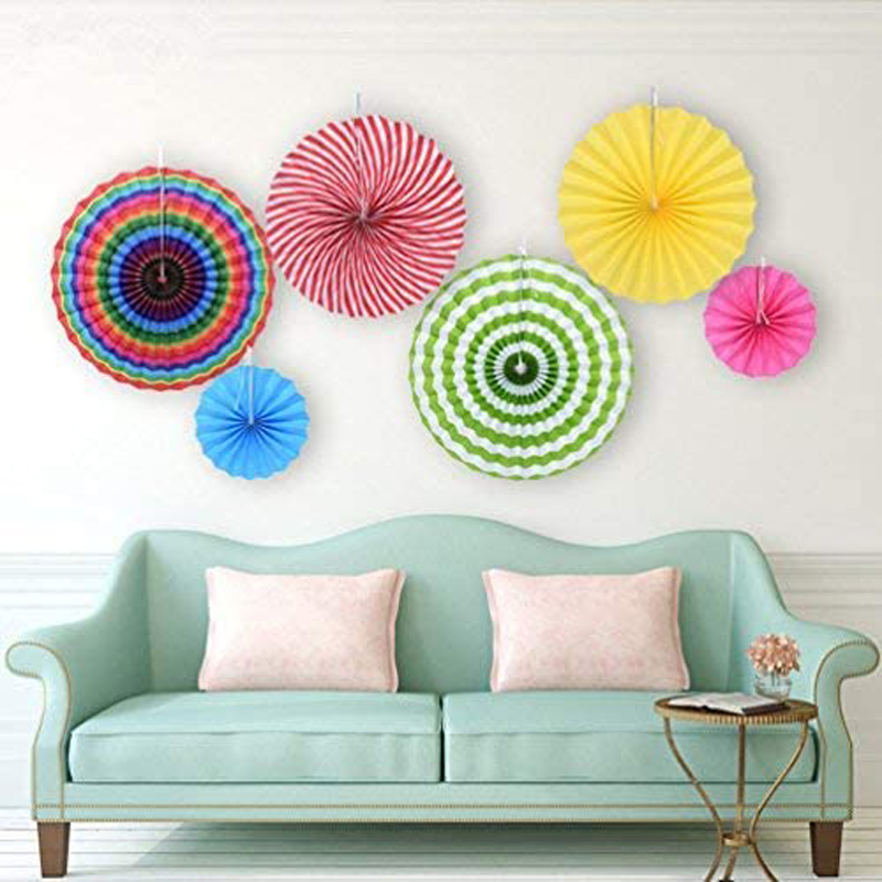Hanging-Tissue-Fans-Colorful-12pcs-Paper-Fan-Decorations