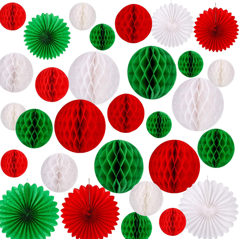 Christmas-Honeycomb-Balls
