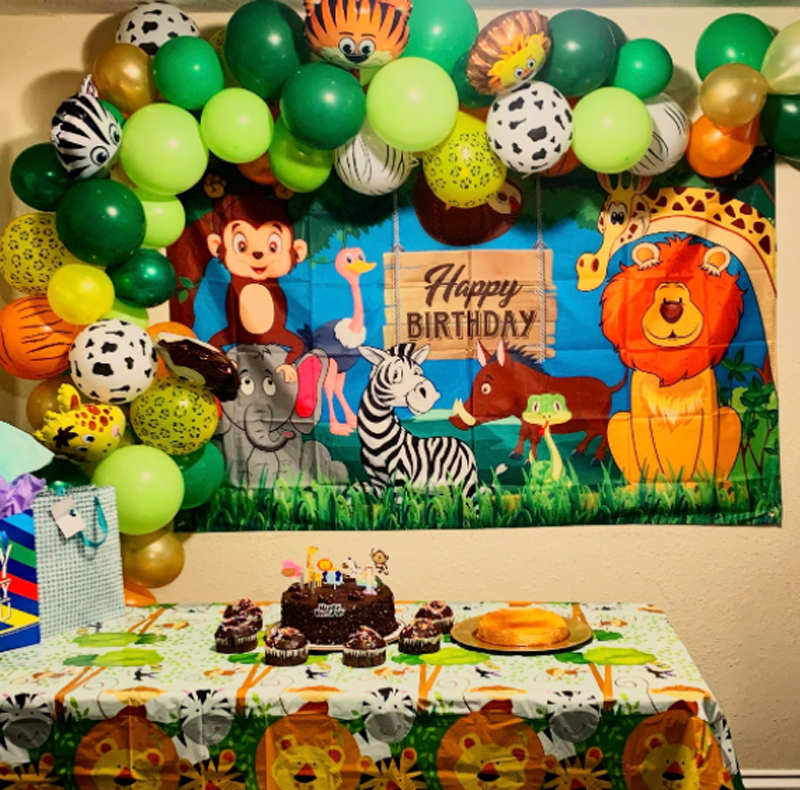 Jungle Safari Happy Birthday Decoration Kids,Animal Birthday Party  Decoration Banner With Palm Leaves Latex Balloons Forest Animal 47Pcs For  Boy Birthday 1st 2nd 3rd 16th 18th 21st Party Propz: Online Party |