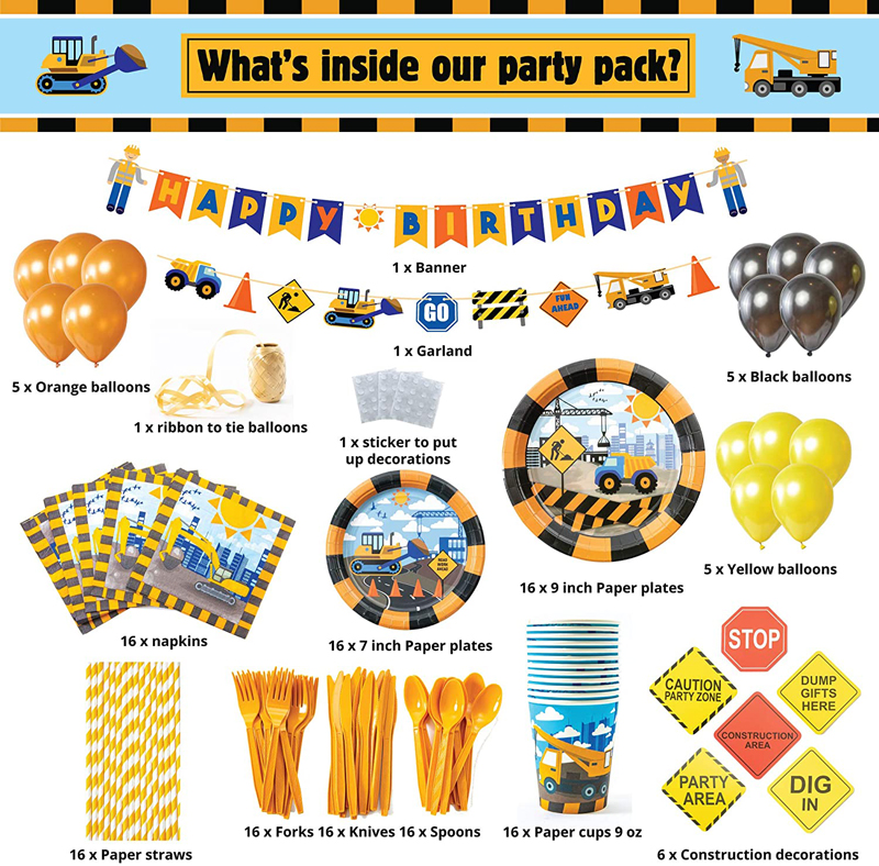 Dump-Truck-Construction-Party-Supplies-Kit