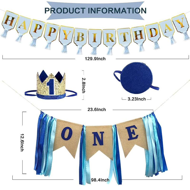 First-Birthday-Party-Supplies-Pack-and-decorations-for-boy-Banners-China-Wholesale