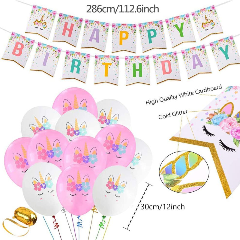 Pink-Unicorn-Birthday-Party-Supplies-for-Girls