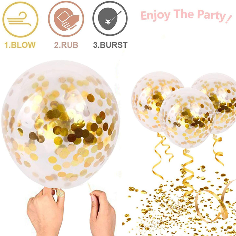 Black-and-Gold-Confetti-Balloons-Latex-Party-Balloon-Use