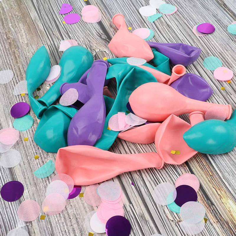 Mermaid-Latex-Balloons-Confetti-Balloons-Light-Pink-Blue-Purple-Set