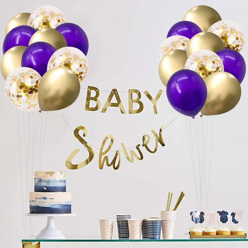 Purple-Gold-Confetti-Latex-Balloons-Purple-and-Gold-Metallic-Kit