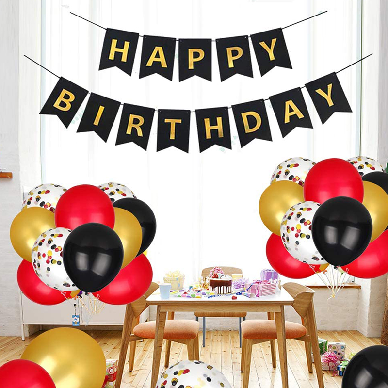 Red-Black-and-Gold-Confetti-Balloons-12-inch-Latex-Birthday-Party-Balloons