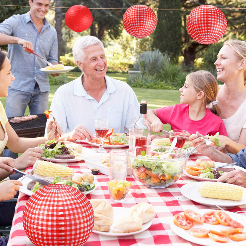 Picnic-Party-Decorations-Paper-Lanterns-Red