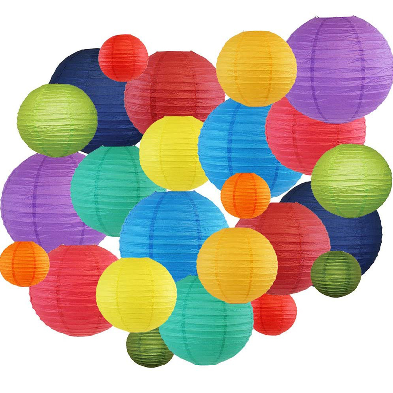 Rainbow-Assorted-Colors-Paper-Lanterns-Wholesale-China-Set