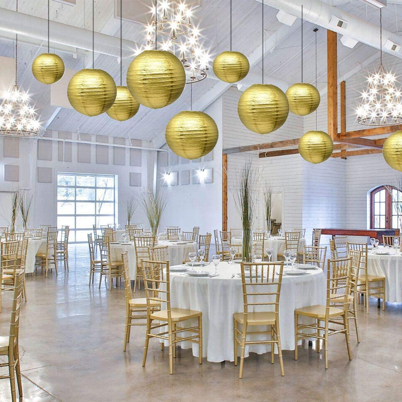 Round-Gold-Color-Paper-Lanterns-Party-Decorations