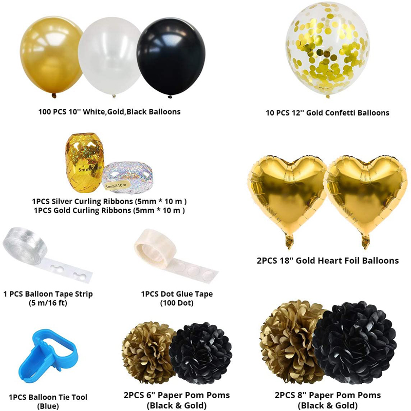 Gold-and-Black-Balloon-Garland-Arch-Kit-Latex-Baloons-Decor-Set