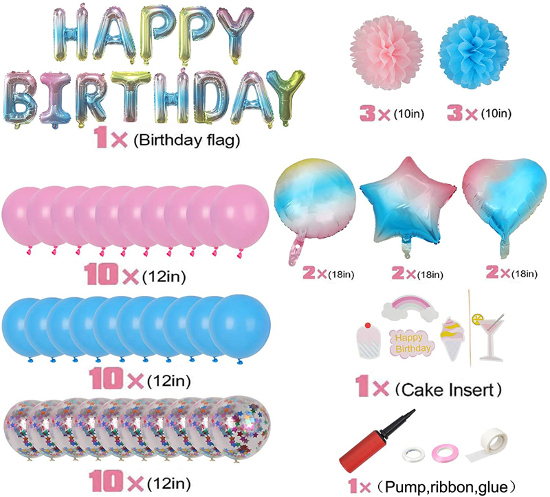 Rainbow-Happy-Birthday-Party-Balloons-Decoration-Set