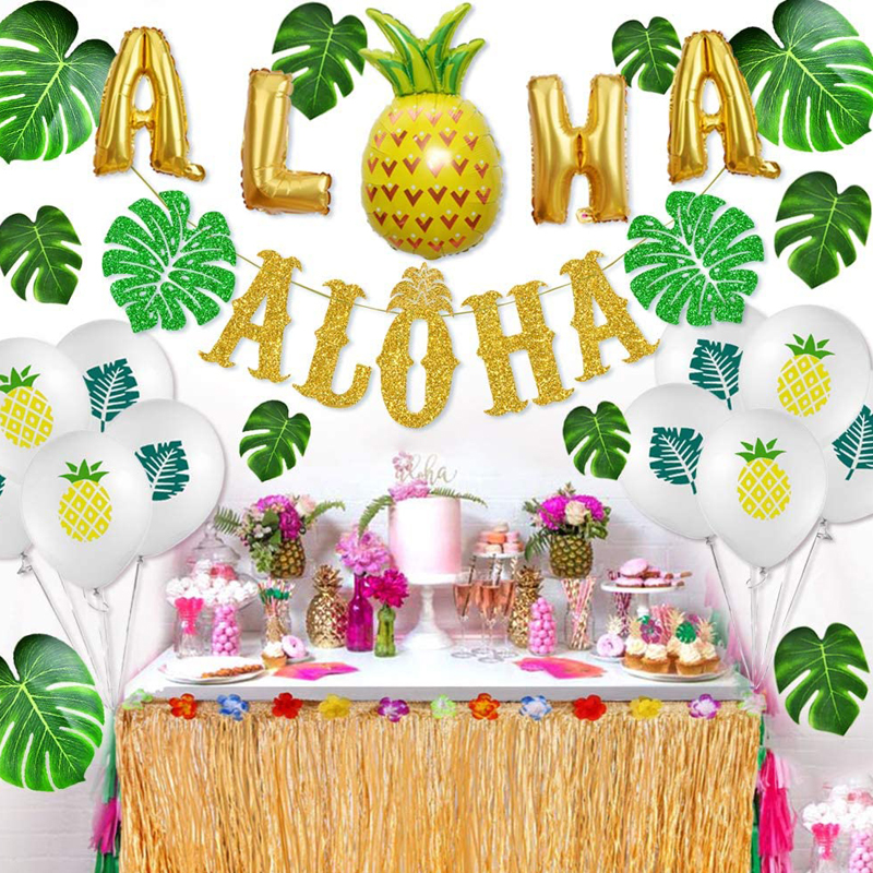 Aloha-Party-Decoration-Aloha-banner-Sign-Luau-Hawaiian-Party-Decoration-Set