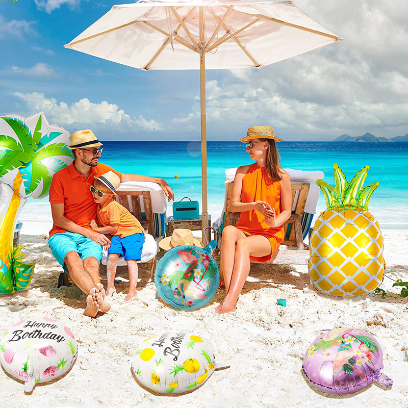 Flamingos-Theme-Party-Foil-Balloons-Kit-Pineapple-Balloons-Decorations