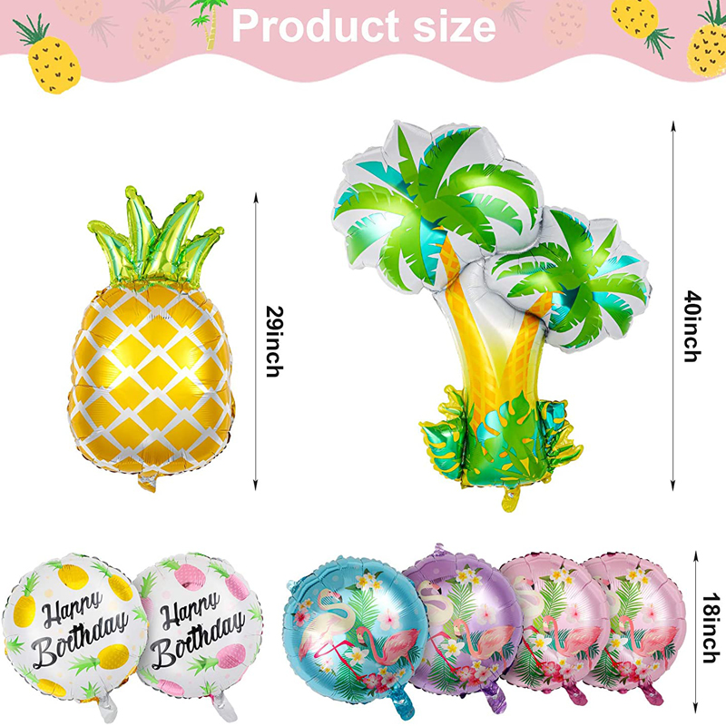 Flamingos-Theme-Party-Foil-Balloons-Kit-Pineapple-Balloons-Kit