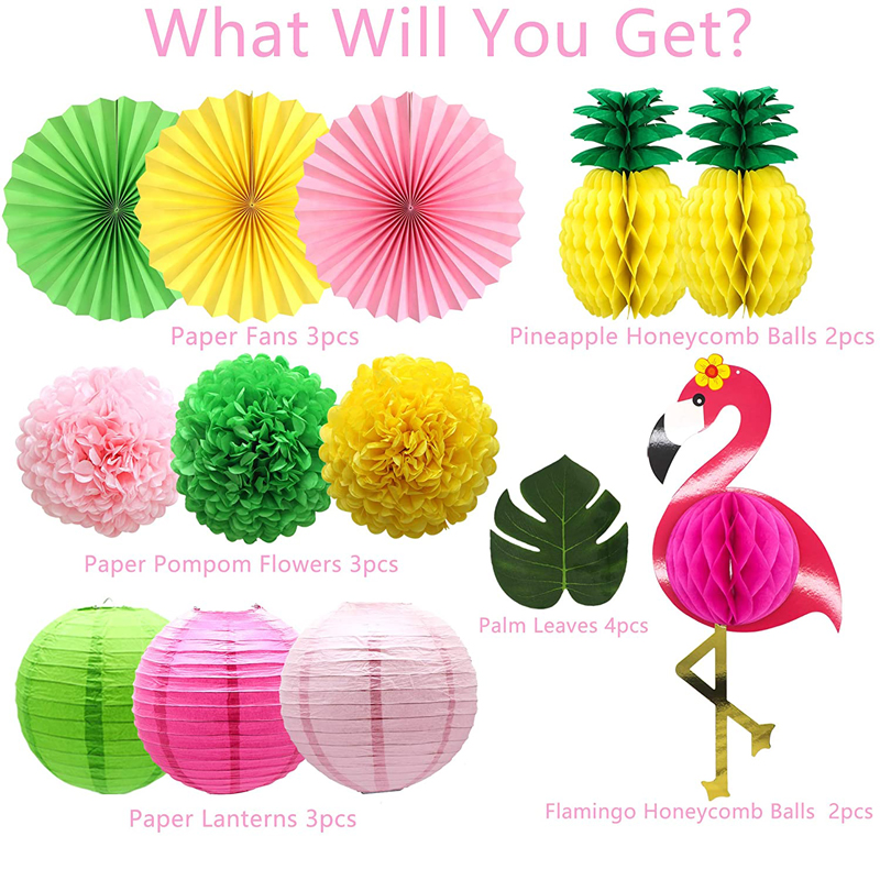 Hawaiian-Themed-Party-Supplies-Tropical-Decorations-Party-Supplies-Kit