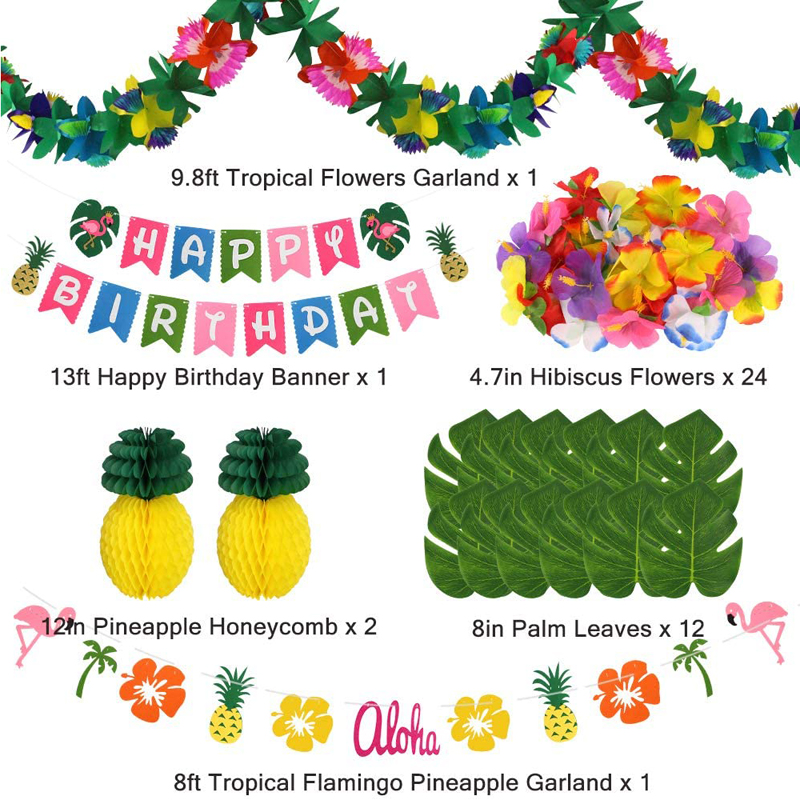 Summer-Birthday-Party-Decor-Hawaiian-Luau-Birthday-Party-Decorations-Kit