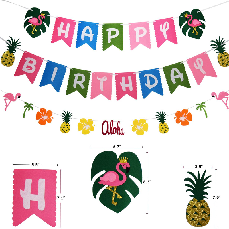 Tropical-Hawaiian-Flamingo-Pineapple-Banner-Garlands